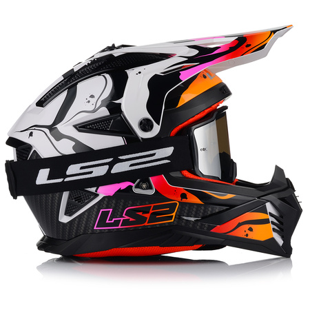 KASK MOTOCYKLOWY | LS2 MX708 FAST II + GOGLE | LEKKI ENDURO CROSS QUAD ATV