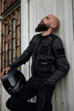 KURTKA MOTOCYKLOWA | REBELHORN BRUTALE | MIEJSKA MĘSKA TEKSTYLNA + GRATISY
