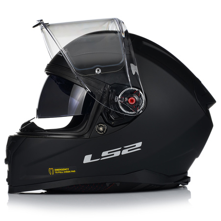 KASK MOTOCYKLOWY LS2 FF811 VECTOR II WŁÓKNO SZKLANE + PINLOCK + BLENDA