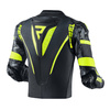 KURTKA MOTOCYKLOWA | REBELHORN REBEL BLK/FLUO | MĘSKA SKÓRZANA GARB + GRATISY