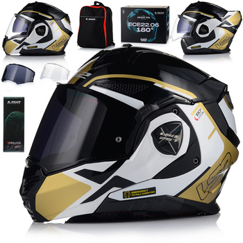 KASK MOTOCYKLOWY | LS2 FF901 ADVANT X 180 | SZCZĘKOWY + PINLOCK + PLECAK