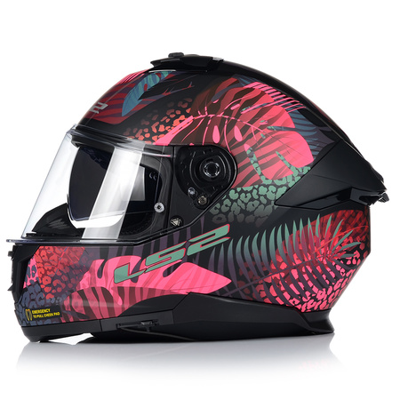 KASK MOTOCYKLOWY LS2 FF808 STREAM II JUNGLE KEVLAR SYSTEM PINLOCK + BLENDA