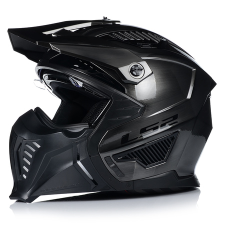 KASK MOTOCYKLOWY 4w1 LS2 OF606 JEANS ODPINANA SZCZĘKA + DASZEK + 2x SZYBA