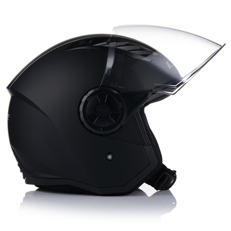 OTWARTY KASK MOTOCYKLOWY LS2 OF616 AIRFLOW II CZARNY MAT SKUTER CHOPPER