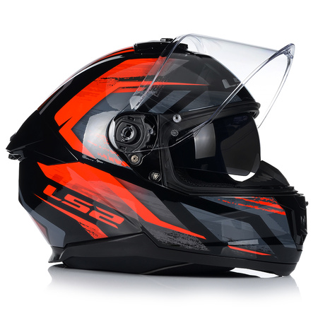 KASK MOTOCYKLOWY LS2 FF808 STREAM II FURY KEVLAR SYSTEM PINLOCK + BLENDA