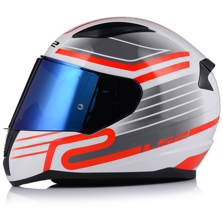 KASK MOTOCYKLOWY LS2 FF353 RAPID II CIRCUIT ECE 22.06 + NIEBIESKA SZYBA