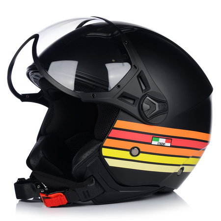 KASK MOTOCYKLOWY OTWARTY | VITO MODA RETRO MAT | SKUTER CHOPPER ECE 22.06