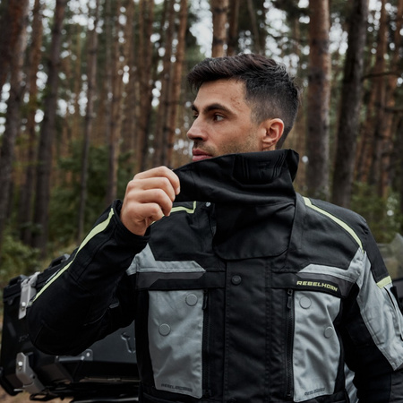 KURTKA MOTOCYKLOWA | REBELHORN CUBBY IV | DŁUGA WODOODPORNA MĘSKA + GRATISY