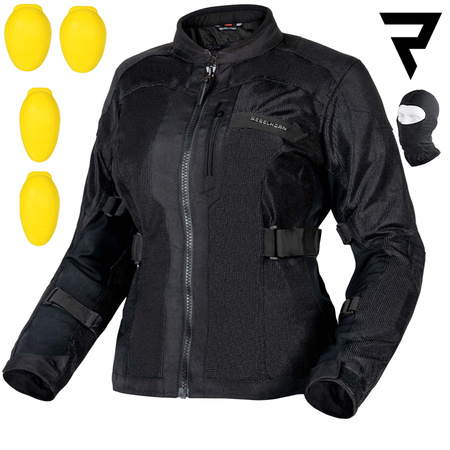 KURTKA MOTOCYKLOWA | REBELHORN SCANDAL II | TEKSTYLNA DAMSKA DŁUGA + GRATISY