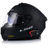 KASK MOTOCYKLOWY LS2 FF808 STREAM II CZARNY MAT BLENDA + INTERKOM BLUETOOTH