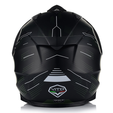 KASK MOTOCYKLOWY VITO MOLINO MAT ENDURO CROSS QUAD ATV + INTERKOM + BLENDA