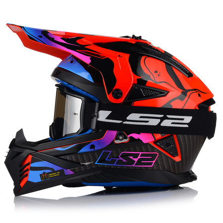 KASK MOTOCYKLOWY | LS2 MX708 FAST II + GOGLE | LEKKI ENDURO CROSS QUAD ATV
