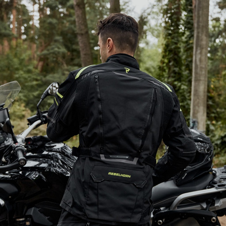 KURTKA MOTOCYKLOWA | REBELHORN CUBBY IV | DŁUGA WODOODPORNA MĘSKA + GRATISY