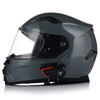 KASK MOTOCYKLOWY | VITO DUOMO | SZARY POŁYSK + INTERKOM VITO BLUETOOTH