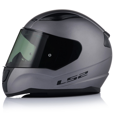 KASK MOTOCYKLOWY LS2 FF353 RAPID II SZARY MAT ECE 22.06 + PRZYCIEMNIANA SZYBA