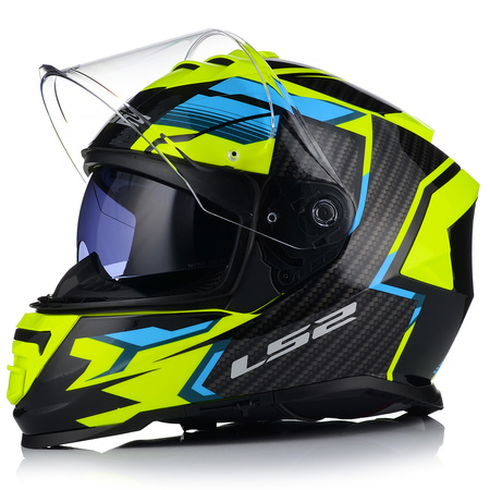 KASK MOTOCYKLOWY LS2 FF800 STORM II TRACKER + PINLOCK + BLENDA ECER 22.06