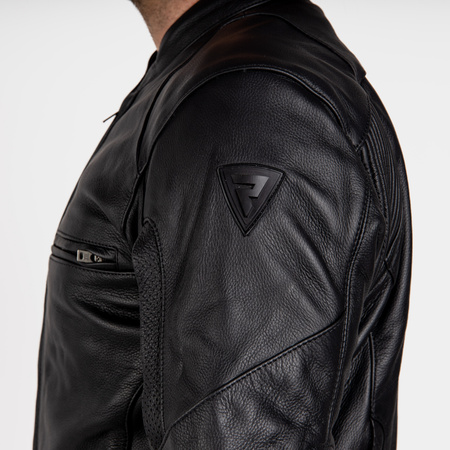 KURTKA MOTOCYKLOWA | REBELHORN RUNNER III BLK | MĘSKA SKÓRZANA + GRATISY