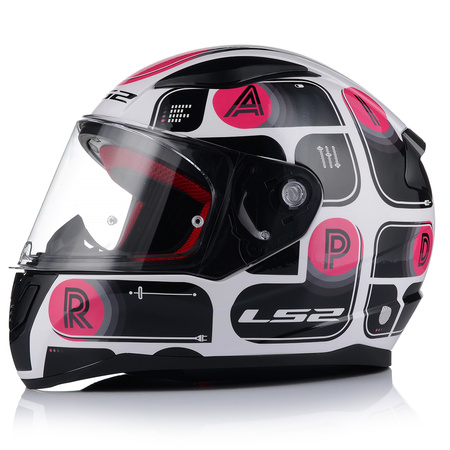 KASK MOTOCYKLOWY LS2 FF353 RAPID BRICK DAMSKI INTEGRALNY SYSTEM PINLOCK