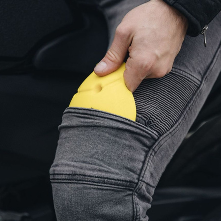 SPODNIE MOTOCYKLOWE | OZONE RUSH WASHED | MĘSKIE JEANSY ARAMIDOWE + GRATIS