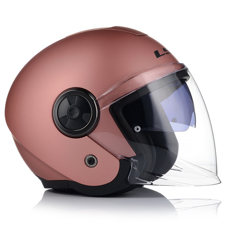 OTWARTY KASK MOTOCYKLOWY LS2 OF620 DAMSKI RÓŻOWY ŚLICZNY 22.06 + BLENDA