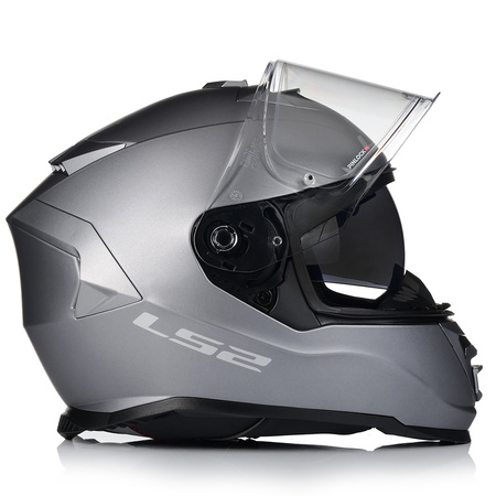 KASK MOTOCYKLOWY LS2 FF800 STORM II SZARY MATT + INTERKOM VITO BLUETOOTH