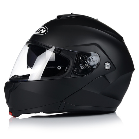 KASK MOTOCYKLOWY | HJC C91 MATT BLACK | SZCZĘKOWY SYSTEM PINLOCK + BLENDA