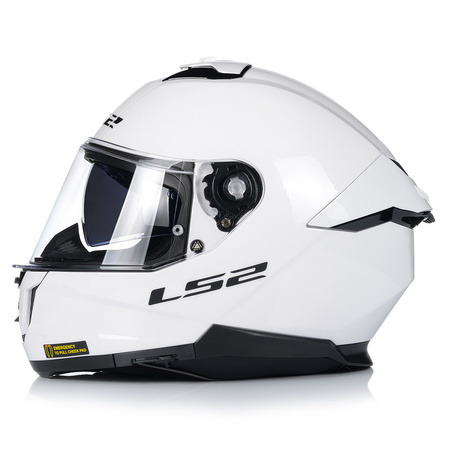 KASK MOTOCYKLOWY LS2 FF808 STREAM II SOLID KEVLAR SYSTEM PINLOCK + BLENDA 
