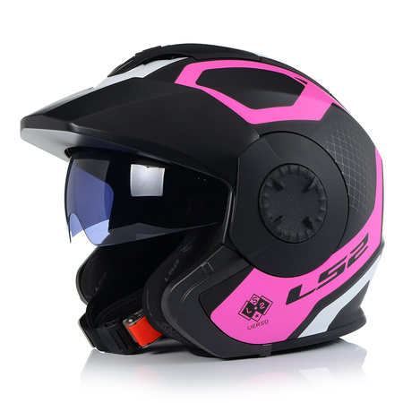 OTWARTY KASK MOTOCYKLOWY LS2 OF570 MAT 3w1 + DASZEK + SZYBA + BLENDA