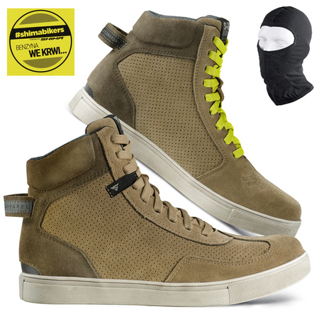 BUTY MOTOCYKLOWE | SHIMA SX-2 EVO BROWN | KRÓTKIE MĘSKIE TRAMPKI + GRATISY