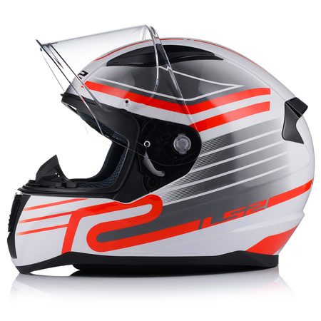 KASK MOTOCYKLOWY LS2 FF353 RAPID II CIRCUIT ECE 22.06 + TĘCZOWA SZYBA