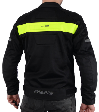 KURTKA MOTOCYKLOWA | OZONE DART FLUO | TEKSTYLNA MĘSKA