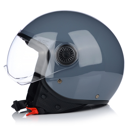 KASK MOTOCYKLOWY OTWARTY | VITO LORETO | NARDO GREY SKUTER CHOPPER ECE 22.06
