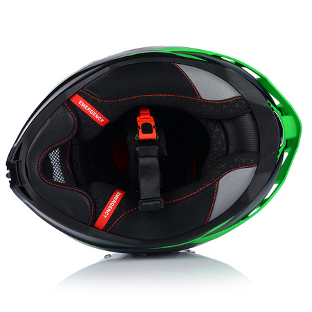 KASK MOTOCYKLOWY | VITO PRESTO GREEN | MATT SYSTEM PINLOCK + BLENDA ECE 06