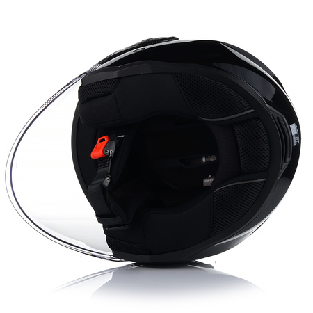 OTWARTY KASK MOTOCYKLOWY LS2 OF616 AIRFLOW II CZARNY POŁYSK SKUTER CHOPPER