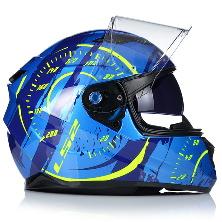 KASK MOTOCYKLOWY INTEGRALNY LS2 FF320 TACHO  + BLENDA