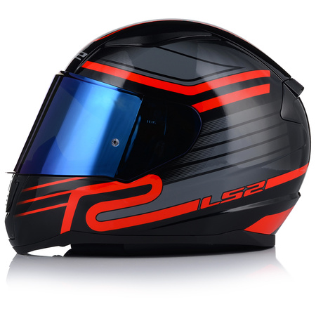 KASK MOTOCYKLOWY LS2 FF353 RAPID II CIRCUIT ECE 22.06 + NIEBIESKA SZYBA