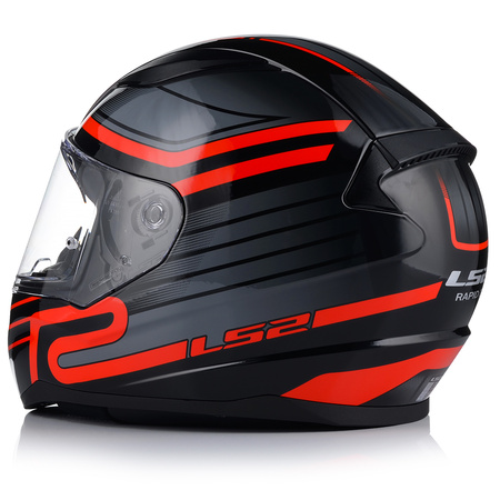 KASK MOTOCYKLOWY LS2 FF353 RAPID II CIRCUIT ECE 22.06 + CIEMNA SZYBA