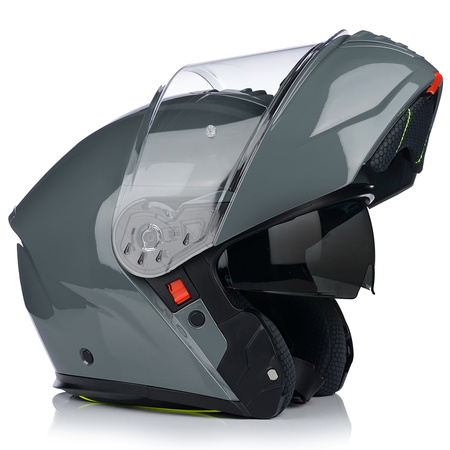 KASK MOTOCYKLOWY | VITO FURIO NARDO GREY | SZCZĘKOWY SYSTEM PINLOCK +BLENDA 