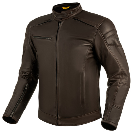 KURTKA MOTOCYKLOWA | SHIMA BLAKE BROWN | MĘSKA SKÓRZANA VINTAGE + GRATIS