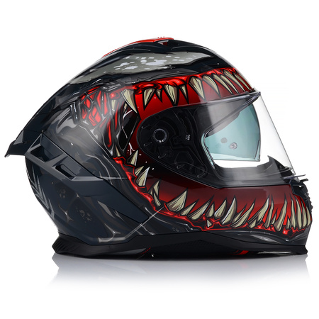 KASK MOTOCYKLOWY | VITO PRESTO MONSTER | INTEGRALNY + INTERKOM + BLENDA