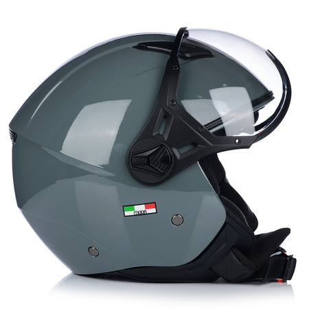 KASK MOTOCYKLOWY OTWARTY | VITO MODA NARDO GREY | SKUTER CHOPPER ECE 22.06