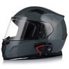 KASK MOTOCYKLOWY | VITO DUOMO | SZARY POŁYSK + INTERKOM VITO BLUETOOTH