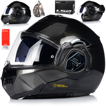 KASK MOTOCYKLOWY | LS2 FF906 ADVANT JEANS | SZCZĘKOWY + PINLOCK + PLECAK