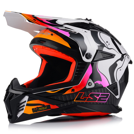 KASK MOTOCYKLOWY | LS2 MX708 FAST II + GOGLE | LEKKI ENDURO CROSS QUAD ATV