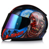 KASK MOTOCYKLOWY LS2 FF353 RAPID II ZOMBIE 06 + LUSTRZANKA TĘCZOWA SZYBA