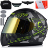 KASK MOTOCYKLOWY LS2 FF353 RAPID II PIRATES ECE 22.06 + ZŁOTA SZYBA