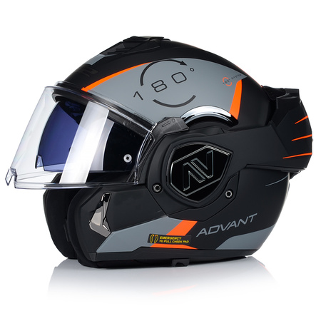 KASK MOTOCYKLOWY | LS2 FF906 ADVANT CODEX | SZCZĘKOWY + PINLOCK + PLECAK