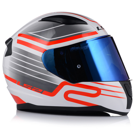 KASK MOTOCYKLOWY LS2 FF353 RAPID II CIRCUIT ECE 22.06 + NIEBIESKA SZYBA