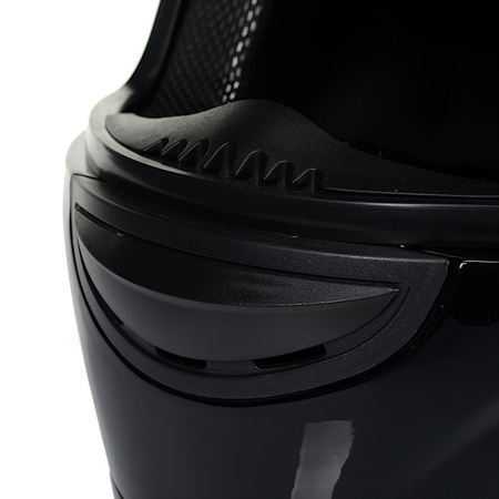 INTEGRALNY KASK MOTOCYKLOWY ZAMKNIĘTY NA MOTOR SKUTER AWINA CZARNY POŁYSK