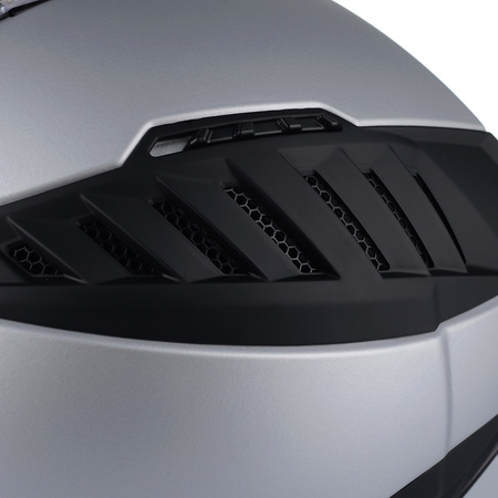 OTWARTY KASK MOTOCYKLOWY LS2 OF600 COOPTER II SZARY MATT 22.06 + BLENDA